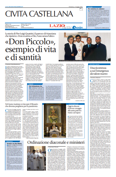 Avvenire - pagina diocesana del 09/05/2021